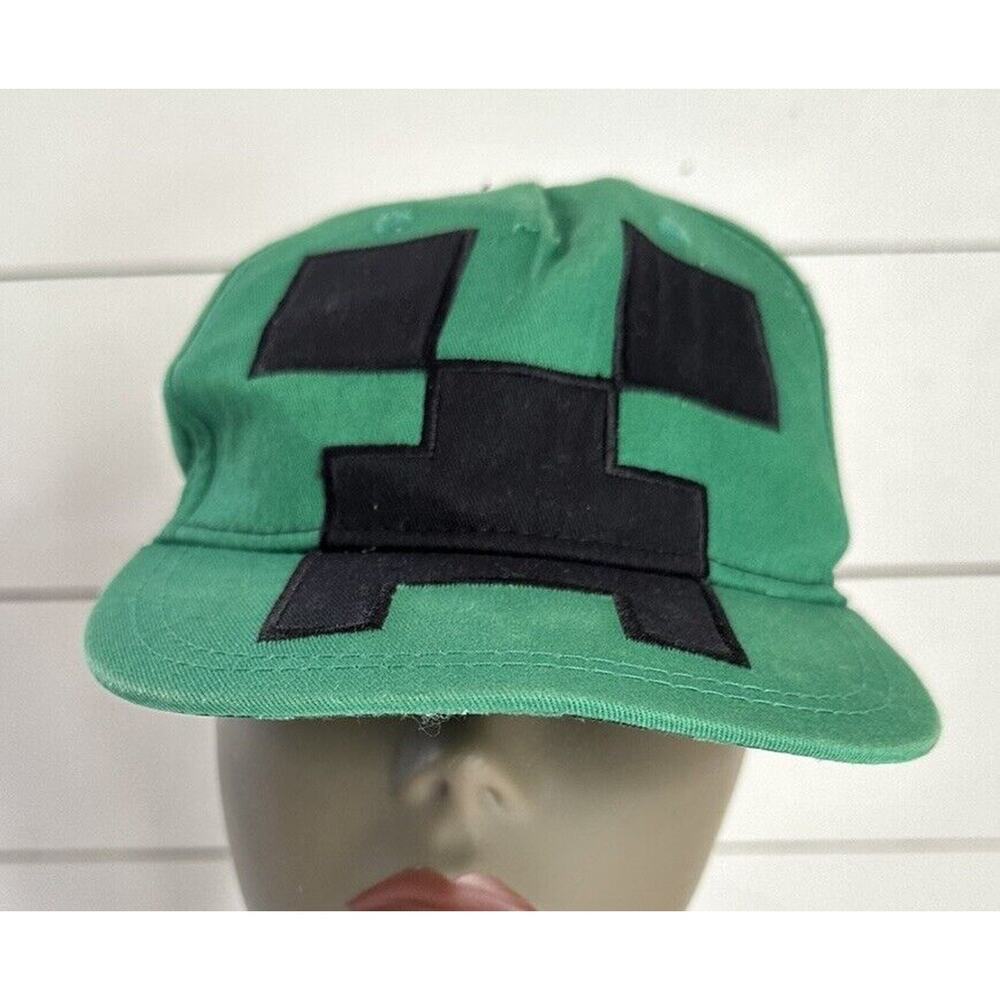 Minecraft Jinx Hat Cap Creeper Baseball Green Youth Adjustable SnapBack